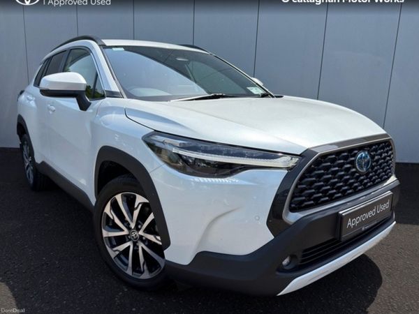 Toyota Corolla Cross SUV, Petrol Hybrid, 2024, White