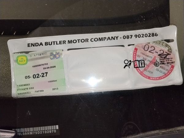 Vauxhall Zafira MPV, Petrol, 2013, Silver