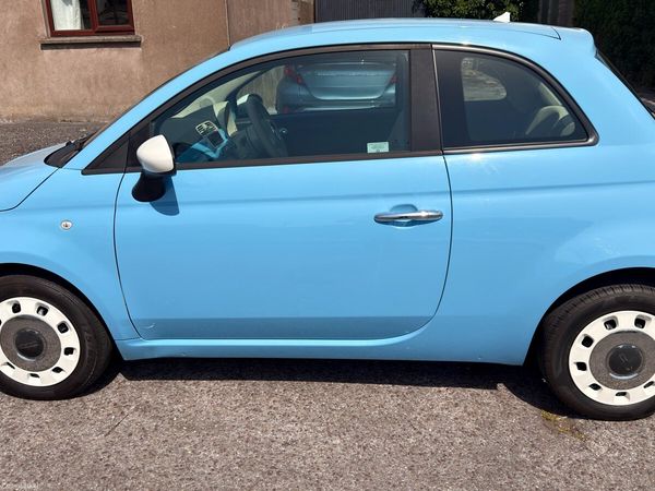 Fiat 500 Hatchback, Petrol, 2013, Blue