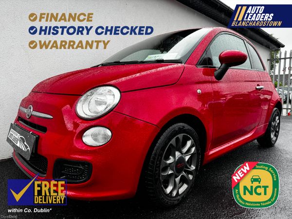 Fiat 500 Hatchback, Petrol, 2014, Red
