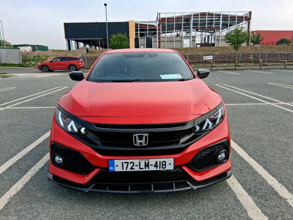 Honda Civic Hatchback, Petrol, 2017, Red