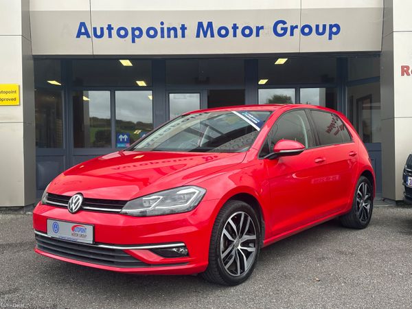 Volkswagen Golf Hatchback, Petrol, 2019, Red