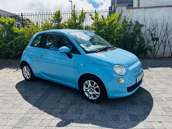Fiat 500 Hatchback, Petrol, 2015, Blue