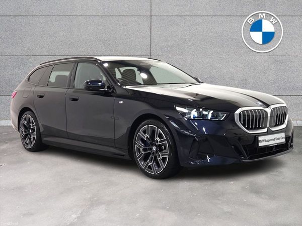 BMW 5-Series Estate, Petrol Plug-in Hybrid, 2025, Black