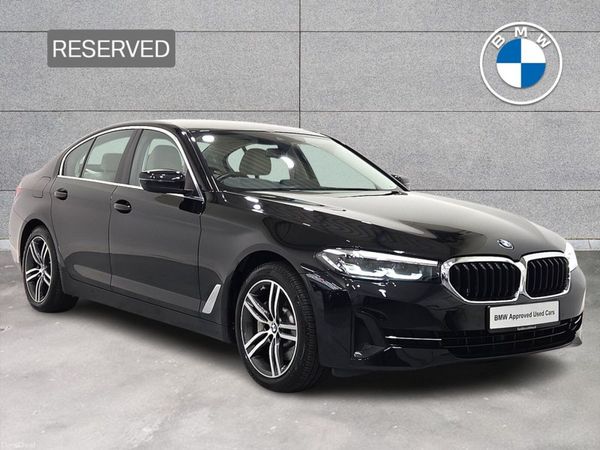 BMW 5-Series Saloon, Petrol Plug-in Hybrid, 2021, Black