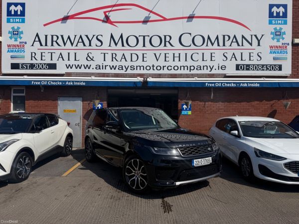 Land Rover Range Rover Sport Estate, Petrol Plug-in Hybrid, 2022, Black