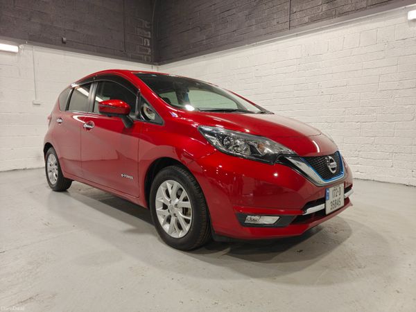 Nissan Note Hatchback, Petrol Hybrid, 2017, Red