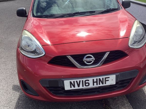 Nissan Micra Hatchback, Petrol, 2016, Red