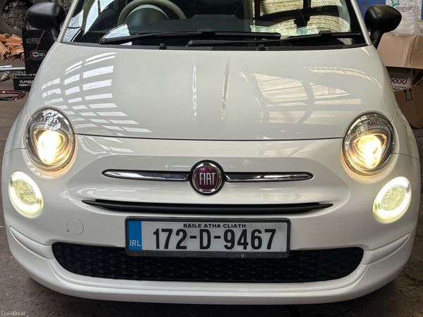 Fiat 500 Hatchback, Petrol, 2017, White