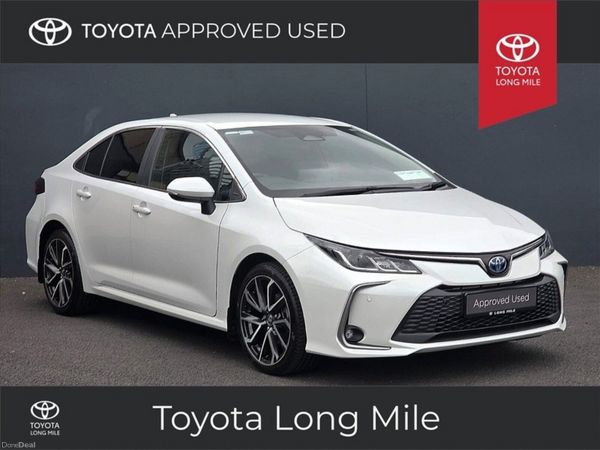 Toyota Corolla Saloon, Petrol Hybrid, 2023, White