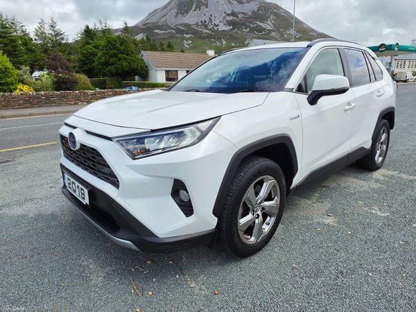 Toyota RAV4 SUV, Petrol Hybrid, 2019, White