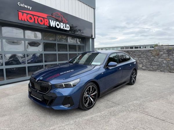 BMW 5-Series Saloon, Petrol Plug-in Hybrid, 2024, Blue