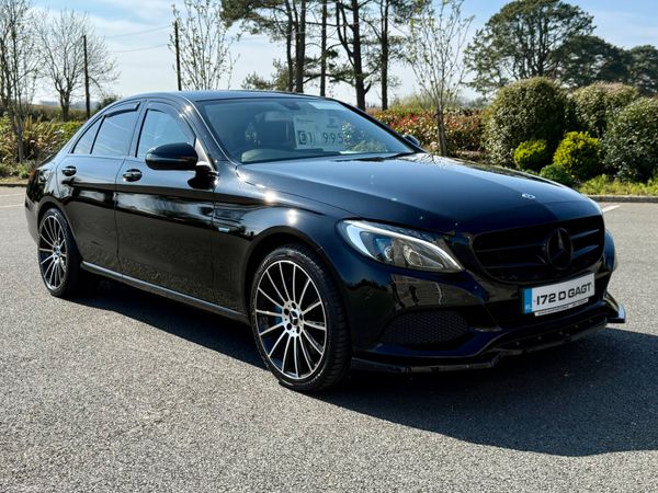Mercedes-Benz C-Class Saloon, Petrol Plug-in Hybrid, 2017, Black