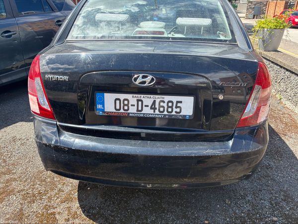 Hyundai Accent Saloon, Petrol, 2008, Black