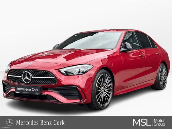 Mercedes-Benz C-Class Saloon, Diesel Hybrid, 2026, Red