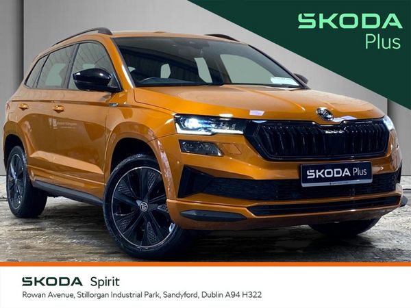Skoda Karoq Estate, Petrol, 2023, Orange