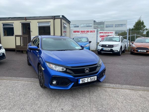 Honda Civic Hatchback, Petrol, 2018, Blue