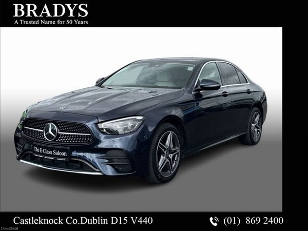 Mercedes-Benz E-Class Saloon, Diesel Plug-in Hybrid, 2023, Blue