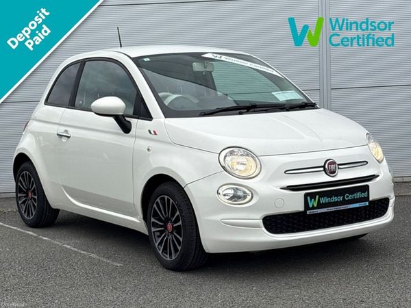 Fiat 500 Hatchback, Petrol, 2019, White