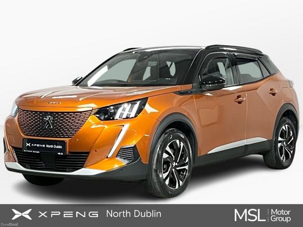Peugeot 2008 SUV, Electric, 2023, Orange