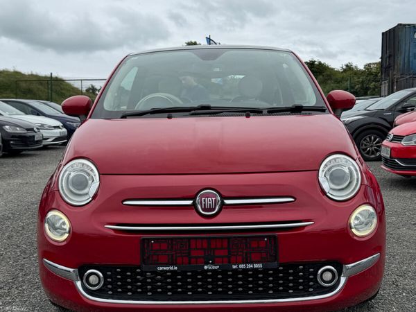 Fiat 500 Hatchback, Petrol, 2017, Red