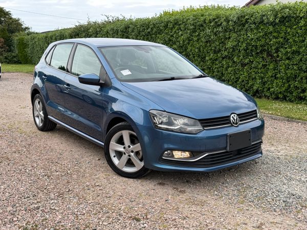 Volkswagen Polo Hatchback, Petrol, 2017, Blue
