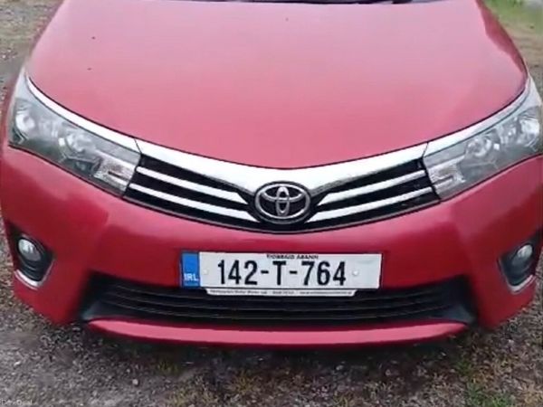 Toyota Corolla Saloon, Diesel, 2014, Red