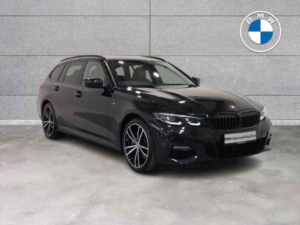 BMW 3-Series Estate, Petrol Plug-in Hybrid, 2021, Black