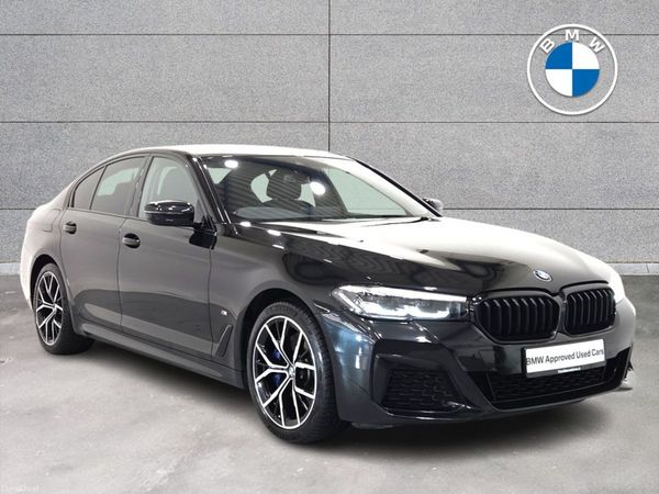 BMW 5-Series Saloon, Petrol Plug-in Hybrid, 2021, Black