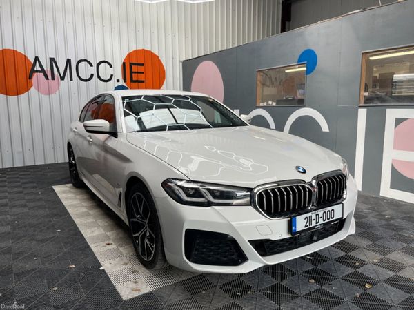 BMW 5-Series Saloon, Petrol Plug-in Hybrid, 2021, White