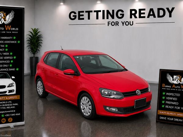 Volkswagen Polo Hatchback, Petrol, 2013, Red