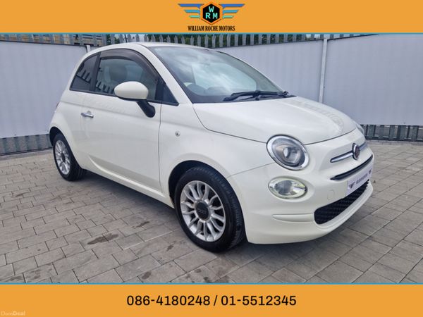 Fiat 500 Hatchback, Petrol, 2017, White