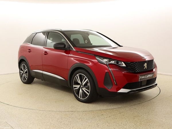 Peugeot 3008 SUV, Petrol Hybrid, 2022, Red