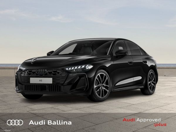 Audi A5 Saloon, Petrol Plug-in Hybrid, 2026, Black