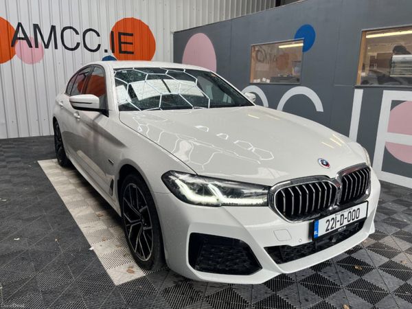 BMW 5-Series Saloon, Petrol Plug-in Hybrid, 2022, White