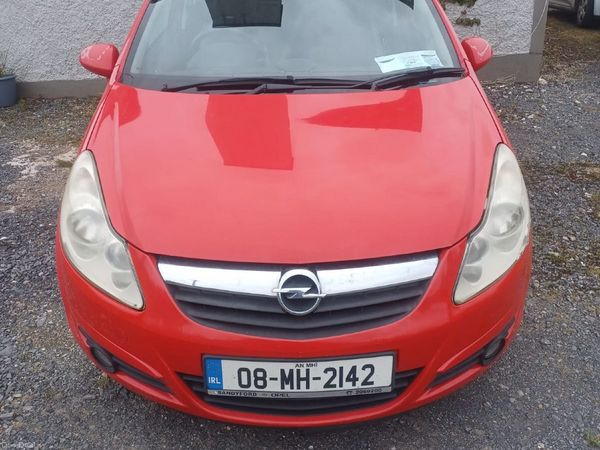 Opel Corsa Hatchback, Petrol, 2008, Red