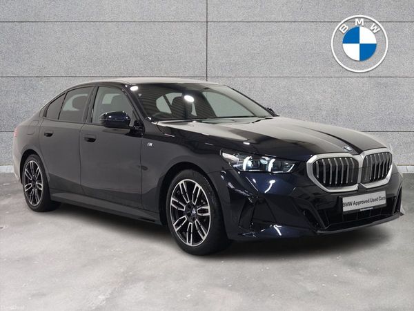 BMW 5-Series Saloon, Petrol Hybrid, 2025, Black