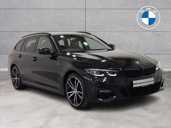 BMW 3-Series Estate, Petrol Plug-in Hybrid, 2021, Black