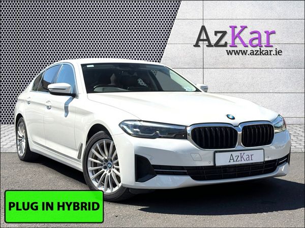 BMW 5-Series Saloon, Petrol Plug-in Hybrid, 2021, White