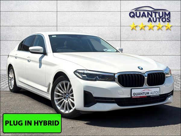 BMW 5-Series Saloon, Petrol Plug-in Hybrid, 2021, White