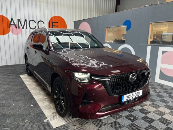 Mazda CX-80 SUV, Petrol Plug-in Hybrid, 2025, Red