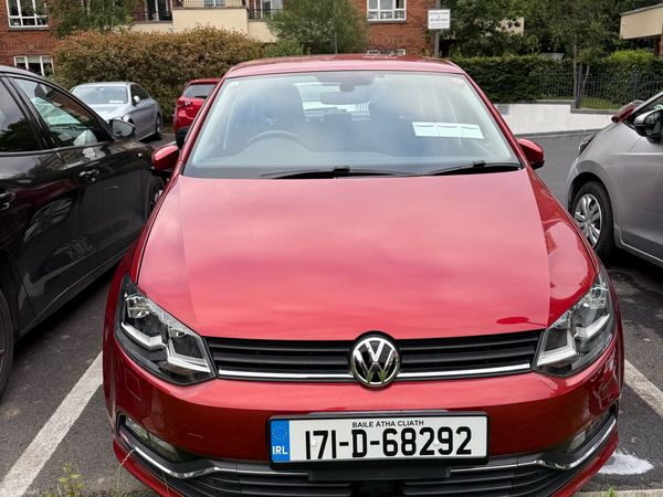 Volkswagen Polo Hatchback, Petrol, 2017, Red