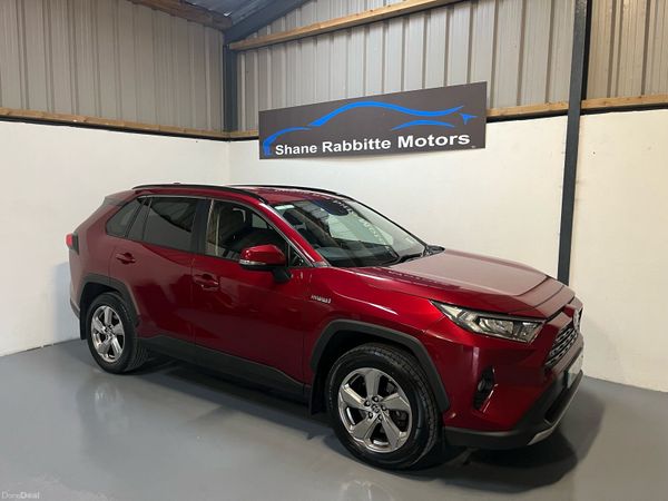 Toyota RAV4 SUV, Petrol Hybrid, 2021, Red