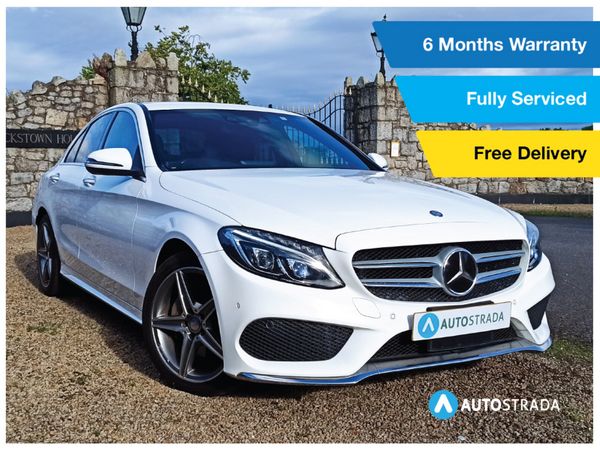 Mercedes-Benz C-Class Saloon, Petrol, 2016, White