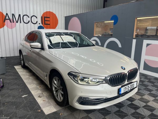 BMW 5-Series Saloon, Petrol Plug-in Hybrid, 2017, White