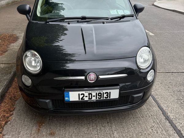 Fiat 500 Hatchback, Petrol, 2012, Black