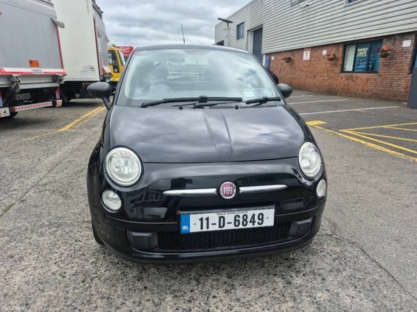 Fiat 500 Hatchback, Petrol, 2011, Black
