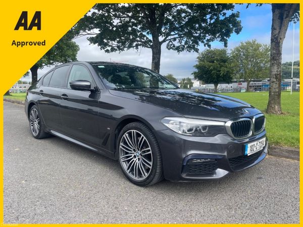 BMW 5-Series Saloon, Petrol Plug-in Hybrid, 2018, Grey