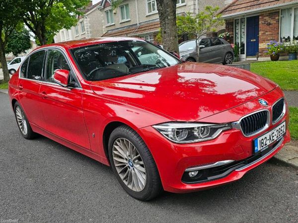BMW 3-Series Saloon, Petrol Plug-in Hybrid, 2018, Red