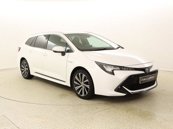 Toyota Corolla Estate, Petrol Hybrid, 2021, White